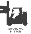 Toyota 7FG 8-15 Ton